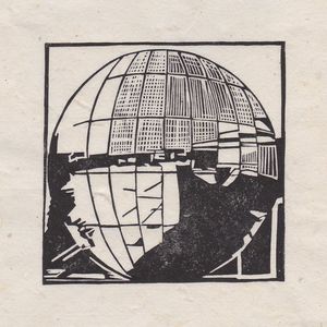 Bristol Planetarium. 'A Walk Round Bristol Docks' mini print, Striped Pebble